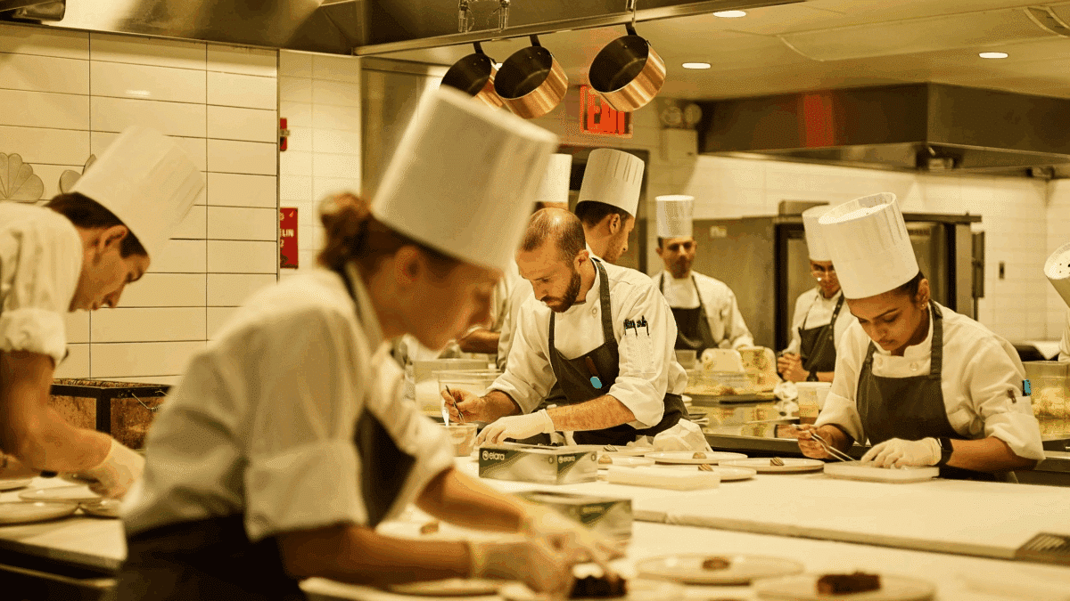 Cocina de Elevan Madison Park.