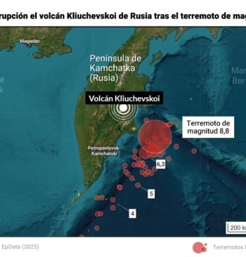 El volcán de Kamchatka, despierto tras 600 años inactivo, sucede a los [...]