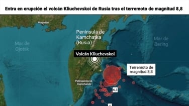El volcán de Kamchatka, despierto tras 600 años inactivo, sucede a los recientes terremotos de la región