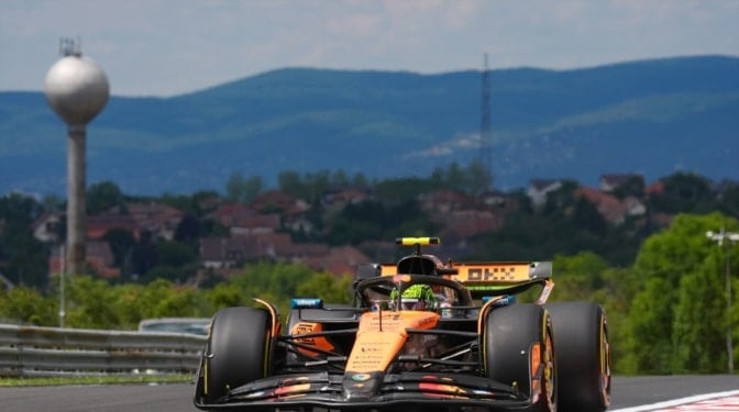 McLaren arrasa en Hungaroring: Lando Norris lidera ambas sesiones libres