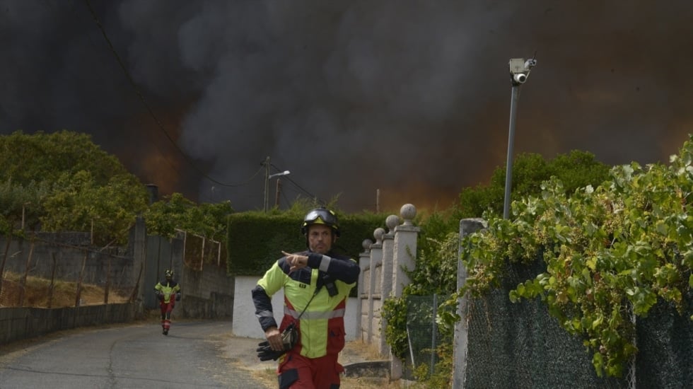 Más de 30 municipios de Ourense están en riesgo extremo de incendio este miércoles