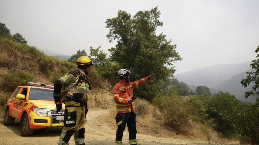 El fuego de Yeres, que afectó al Patrimonio de la Humanidad de Las Médulas, baja a nivel 1