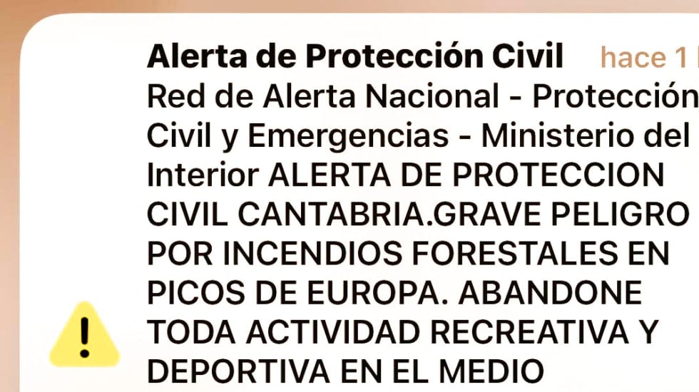 Tres comunidades lanzan por primera vez una alerta conjunta a los móviles de la población