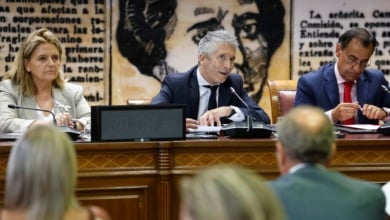Marlaska reprende al PP por "el uso partidista del Senado" y por "distorsionar" el papel del Gobierno frente a los incendios
