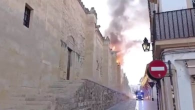 Controlado el incendio en la Mezquita de Córdoba