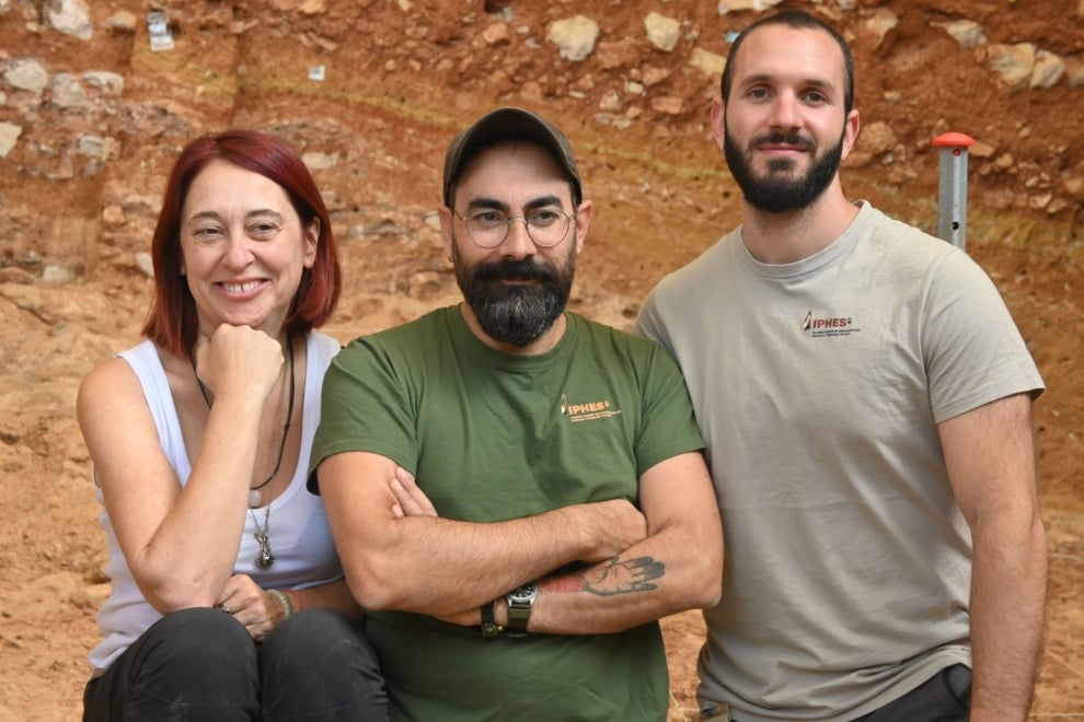  Palmira Saladié, Antonio Rodríguez-Hidalgo y Francesc Marginedas, autores principales del estudio.