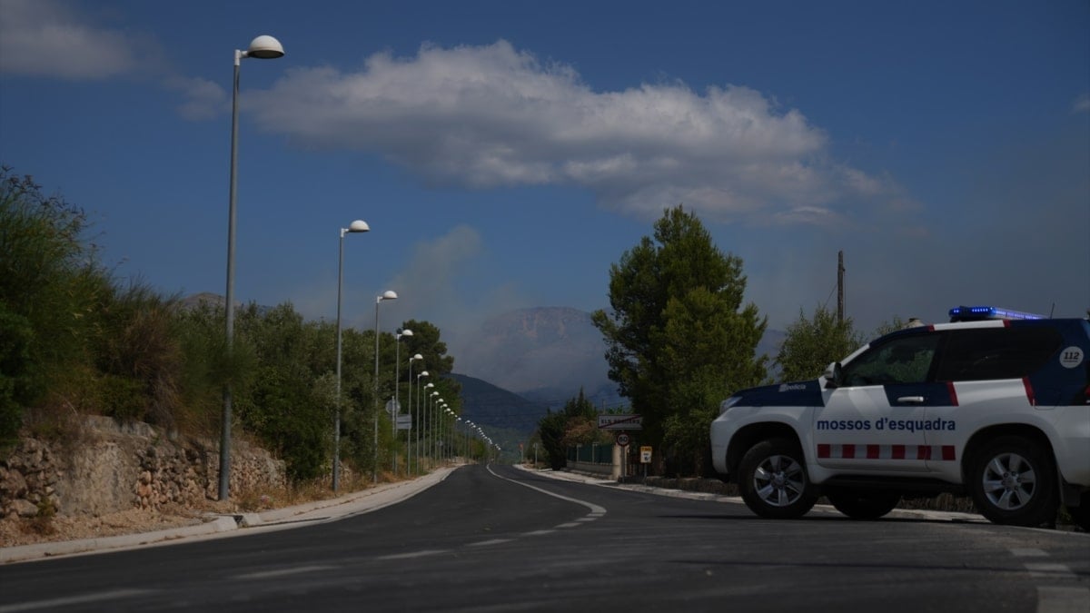Puesto de Mossos d'Esquadra en una foto de archivo.
