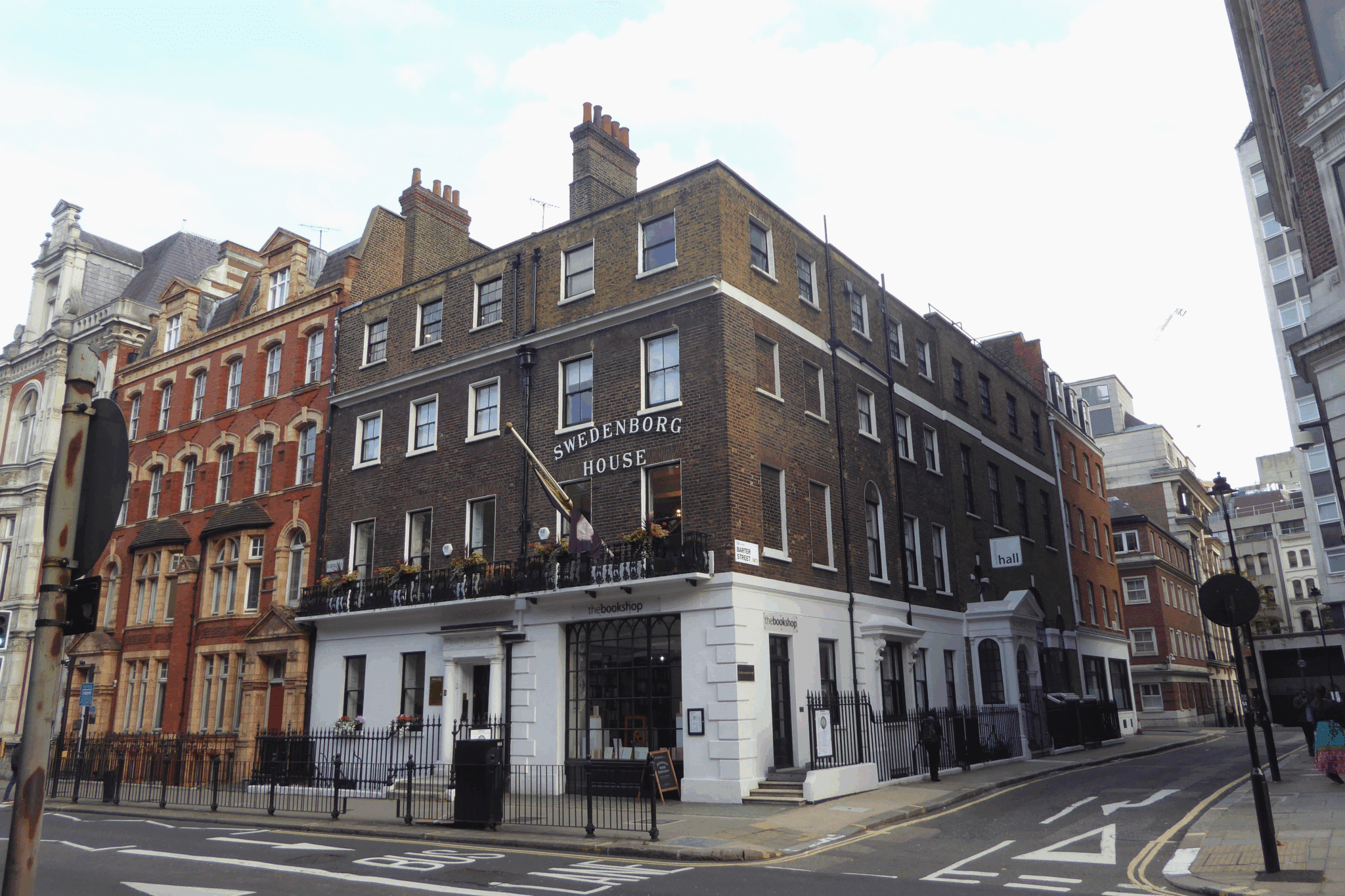 Vista de la Swedenborg House de Londres.