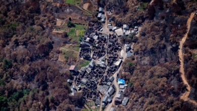 La España quemada, desde el aire
