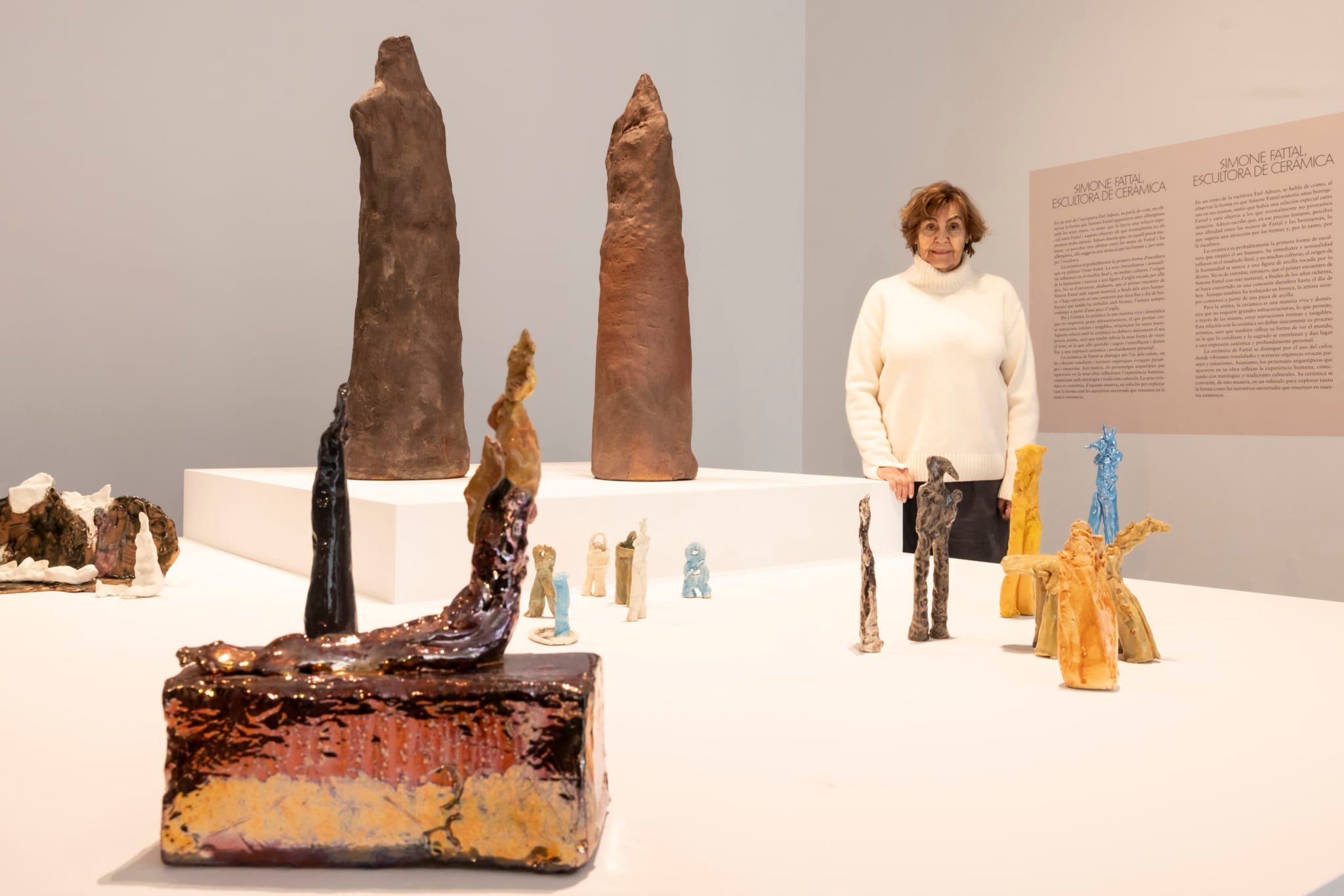 Simone Fattal en una de las salas de su exposición en el IVAM, 'Suspensión de la incredulidad’.
