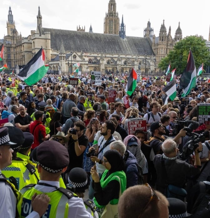 Detenciones masivas en Londres por respaldar al grupo 'Palestine Action'