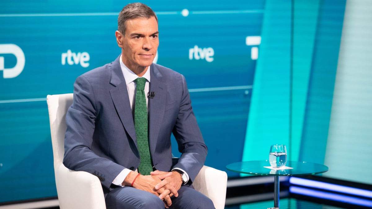Pedro Sánchez, en la entrevista en RTVE.