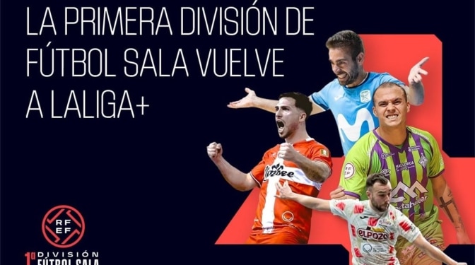 LALIGA+ retransmitirá en exclusiva toda la Primera División de Fútbol Sala 25/26