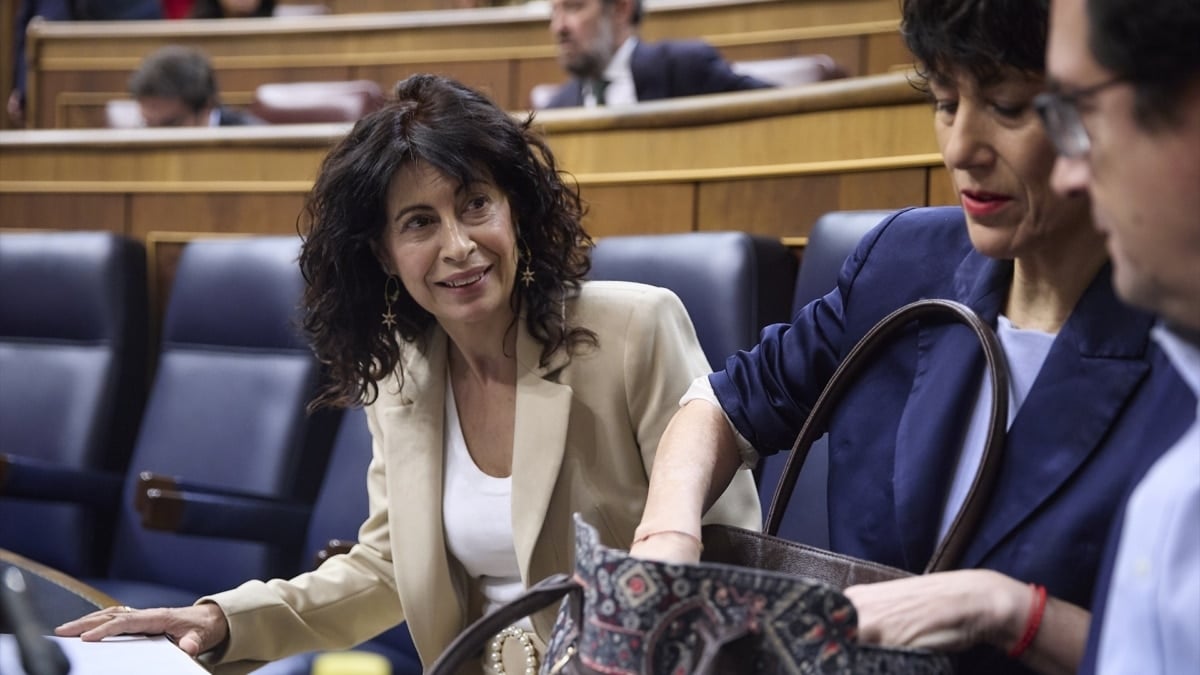 La ministra de Igualdad, Ana Redondo, este miércoles durante el control al Gobierno en el Congreso de los Diputados