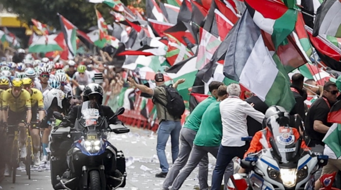 La victoria de la 11ª etapa de La Vuelta queda vacante por las protestas de activistas propalestinos