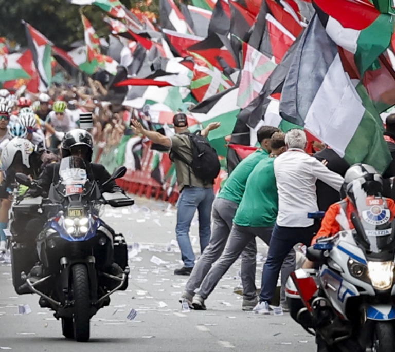 Un movimiento abertzale que llamó a boicotear la Vuelta en apoyo a Palestina tenía su web alojada en un servidor israelí