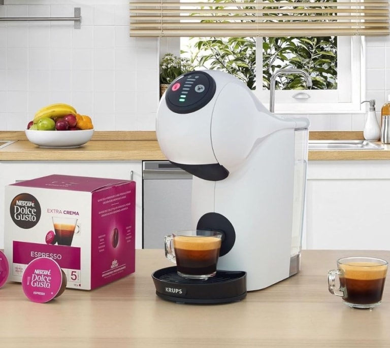 Prepara más de 30 bebidas diferentes con esta cafetera de cápsulas Krups de forma rápida y sencilla por sólo 64€