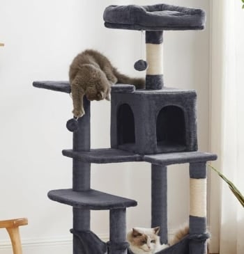 Este es el rascador para gatos con cueva y plataformas más vendido [...]