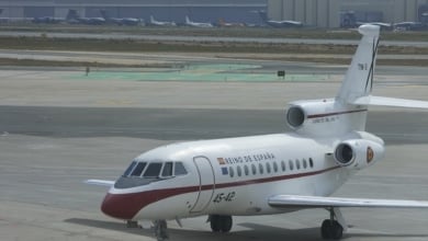 El Falcon de Sánchez sufre una avería en pleno vuelo y tiene que volver al aeropuerto