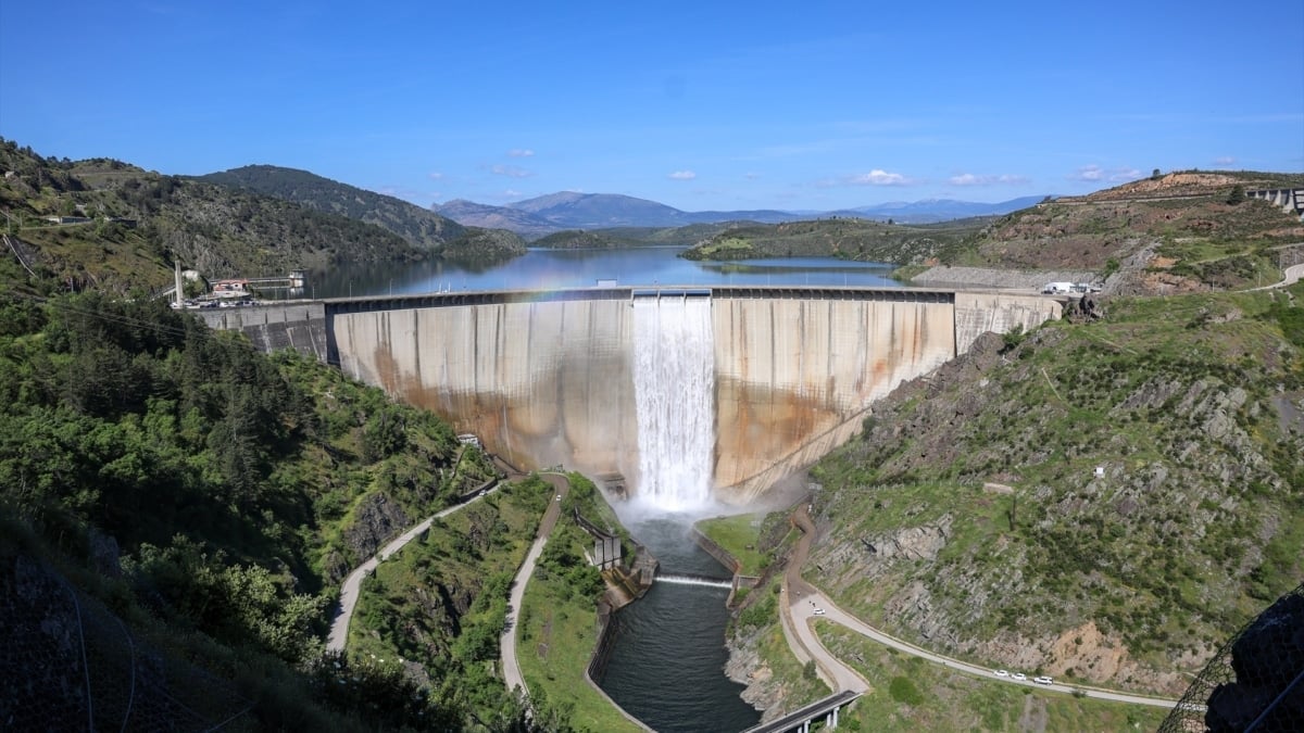 Embalse del Atazar (Comunidad de Madrid).