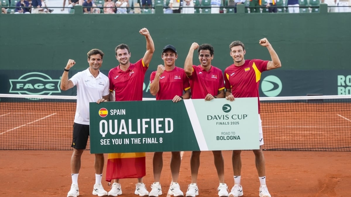 Horario y dónde ver en televisión la final a 8 de la Copa Davis 2025