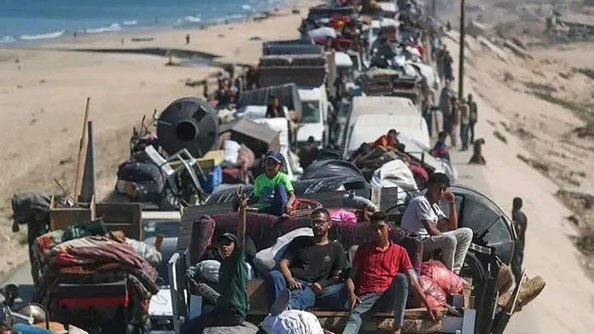 El Gobierno de Hamás en Gaza estima en un millón de personas los desplazados en el sur de la franja