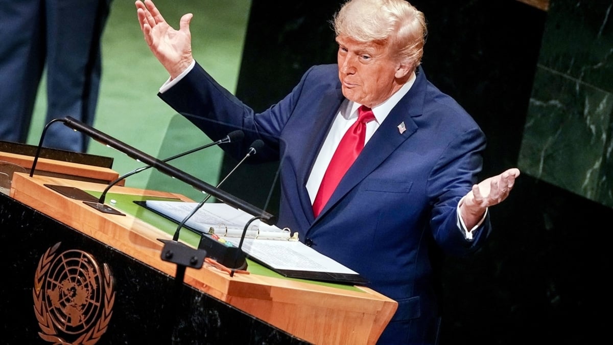 El presidente de EEUU, Donald Trump, interviene en la Asamblea General de la ONU.