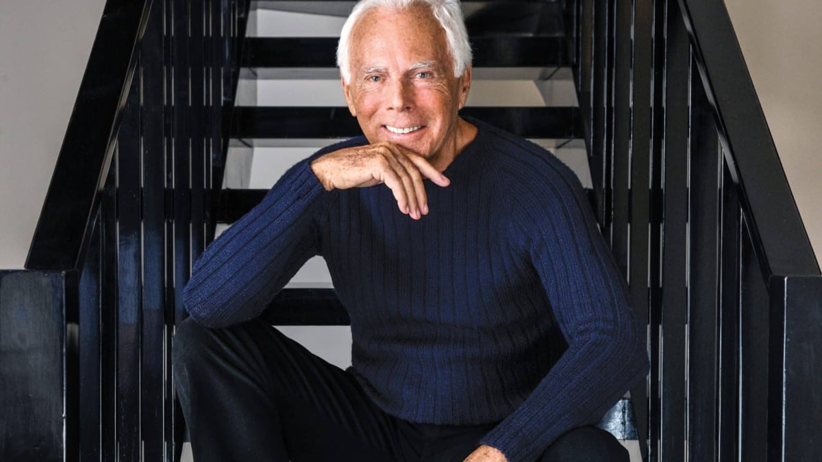 El diseñador italiano Giorgio Armani.