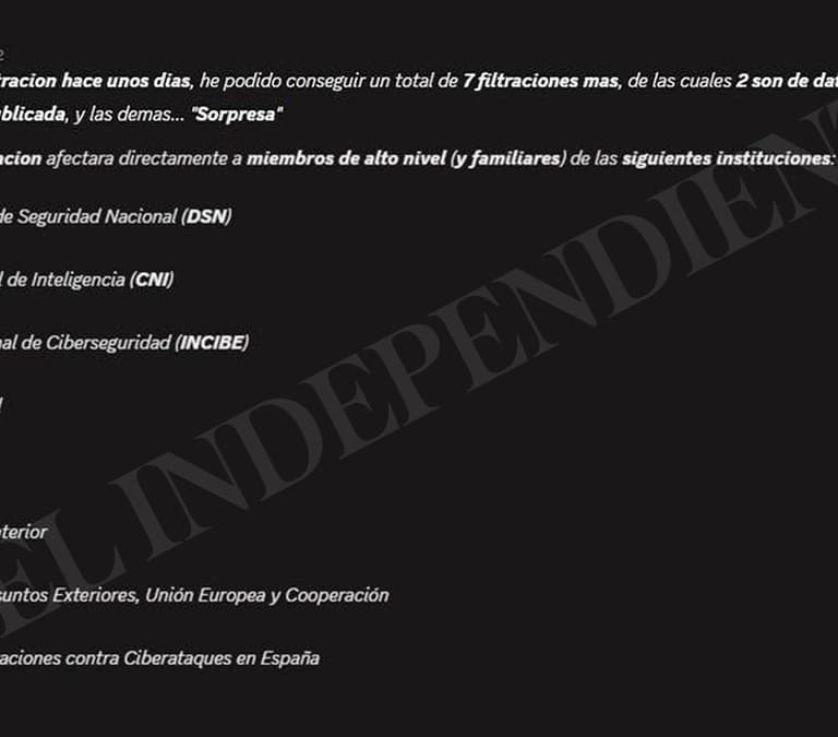 El 'hacker' que investiga la Audiencia Nacional amenazó con publicar más datos del CNI, Interior y de Seguridad Nacional