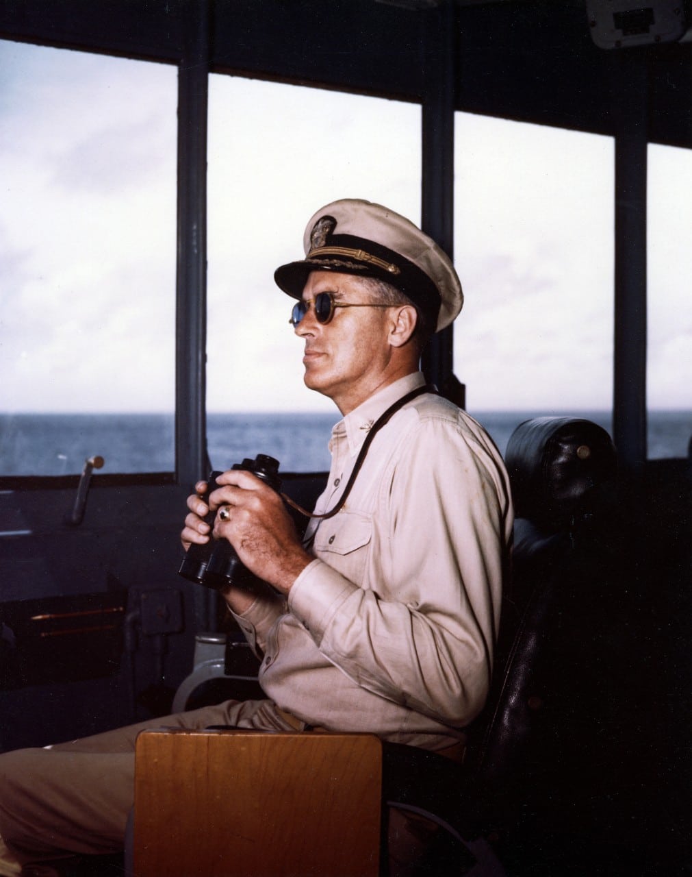 William M. Callaghan, primer comandante del 'Missouri'.