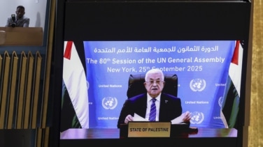 El presidente de Palestina pide en la ONU una "intervención contundente" para frenar la expansión de Israel en Cisjordania