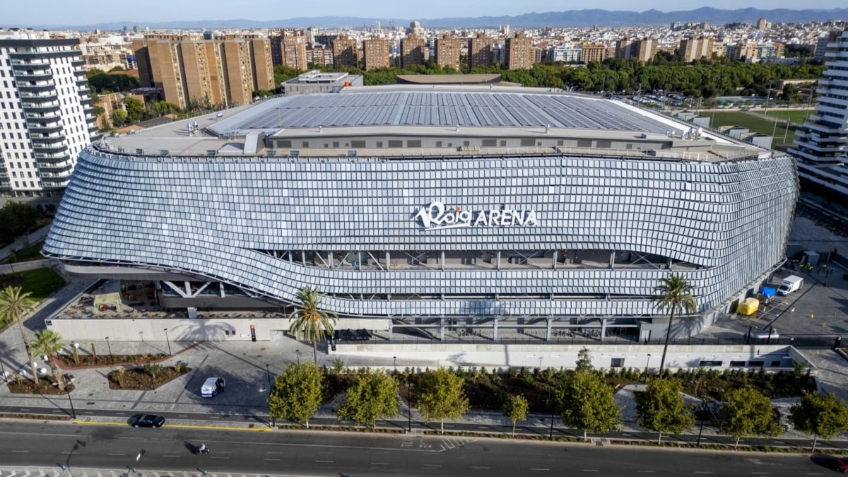 Vista general del Roig Arena de Valencia.