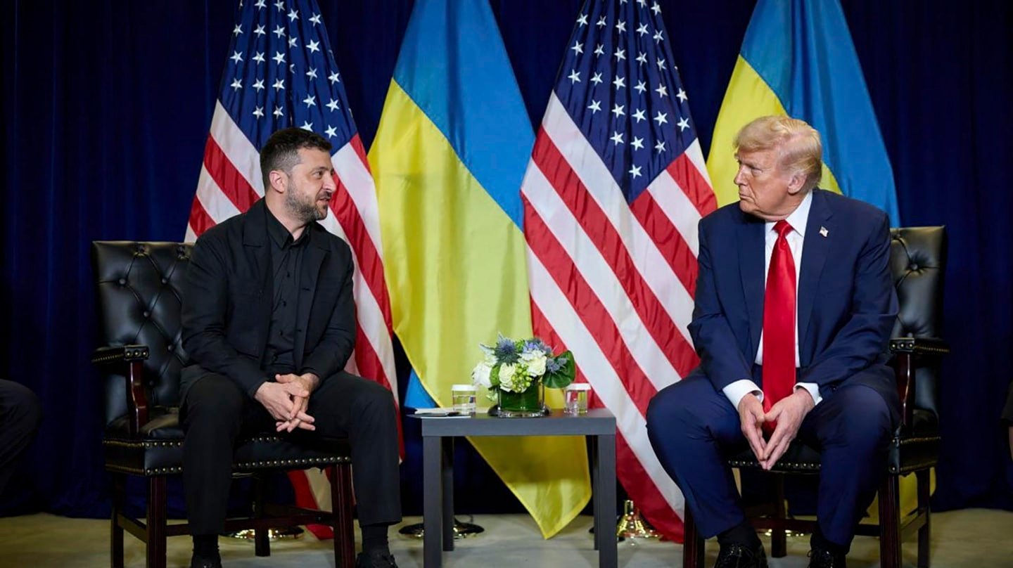 Volodimir Zelenski y Donald Trump en Nueva York