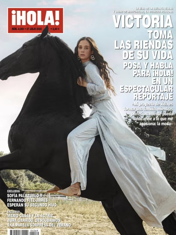 Victoria Federica protagonizó en 2022 la portada de la revista HOLA