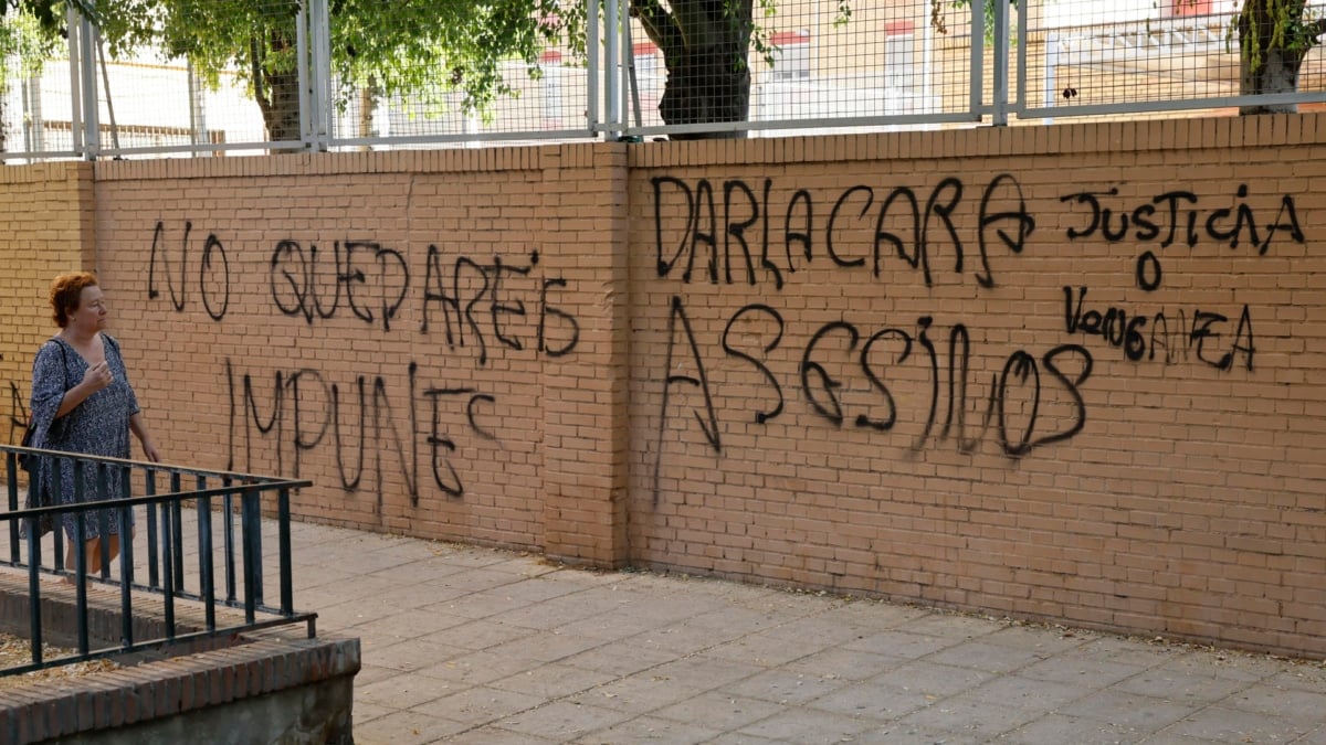 Pintadas en el colegio Las Irlandesas de Sevilla.