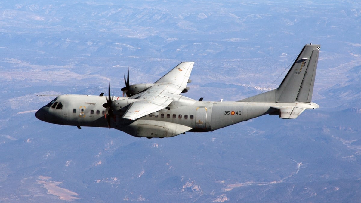 Avión C-295 de diseño nacional y fabricado por Airbus en Sevilla