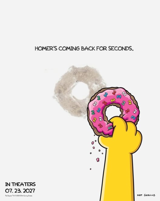 Cartel de la nueva película de 'Los Simpson'
