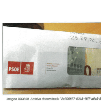 La UCO apunta que el PSOE usó sobres con efectivo para abonar [...]