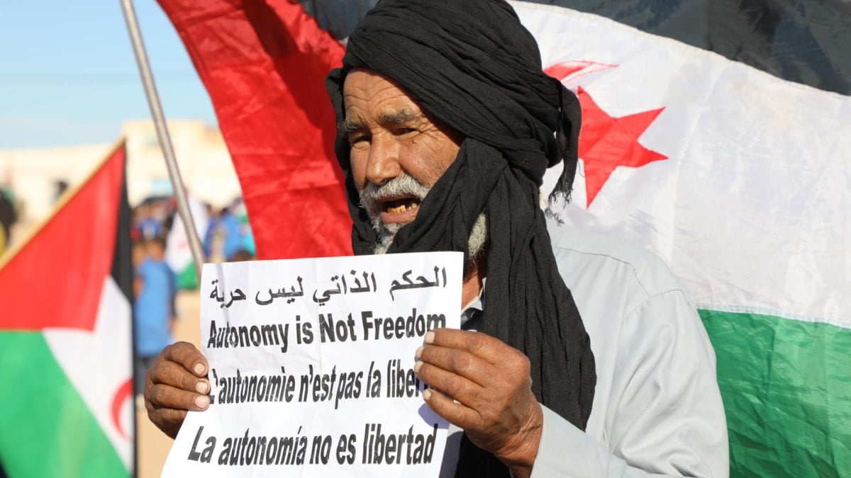 Multitudinarias protestas en los campamentos de refugiados saharauis contra el plan de Trump