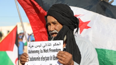 Multitudinarias protestas en los campamentos de refugiados saharauis contra el plan de Trump