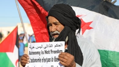 Multitudinarias protestas en los campamentos de refugiados saharauis contra el plan de Trump