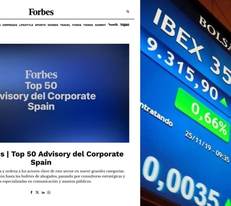 Forbes identifica a las 50 firmas de asesoramiento más influyentes del Corporate Spain