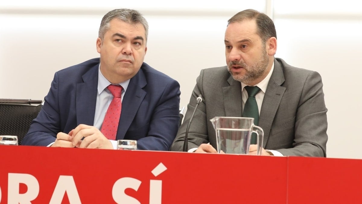 Santos Cerdán y José Luis Ábalos en una imagen de archivo.