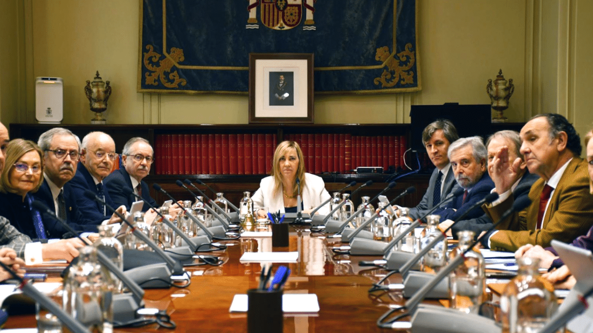 Pleno del CGPJ celebrado en febrero de este año.