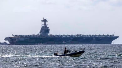 Así es el USS Gerald R. Ford, el portaviones con la eslora de tres Bernabéus enviado por Trump al Caribe