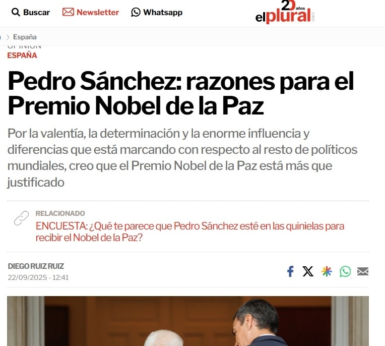 Los ingresos de ‘El Plural’ se han disparado el 73% desde que Sánchez llegó a Moncloa