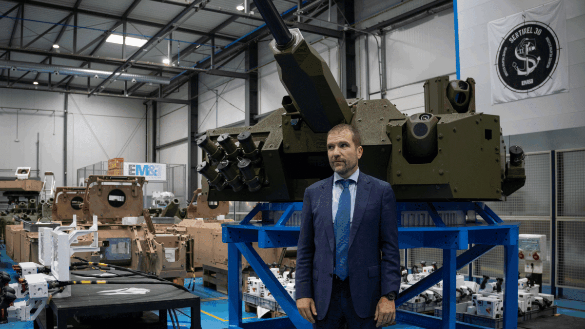Javier Escribano, presidente de Escribano Mechanical & Engineering (EM&E), en un encuentro con periodistas en la sede del grupo