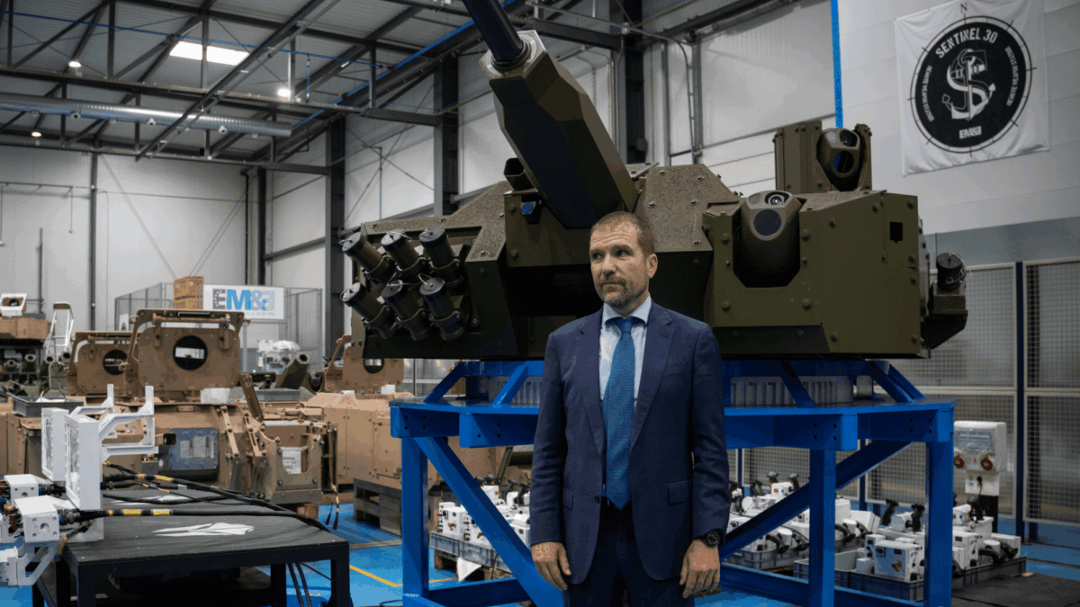 Javier Escribano, presidente de Escribano Mechanical & Engineering (EM&E), en un encuentro con periodistas en la sede del grupo