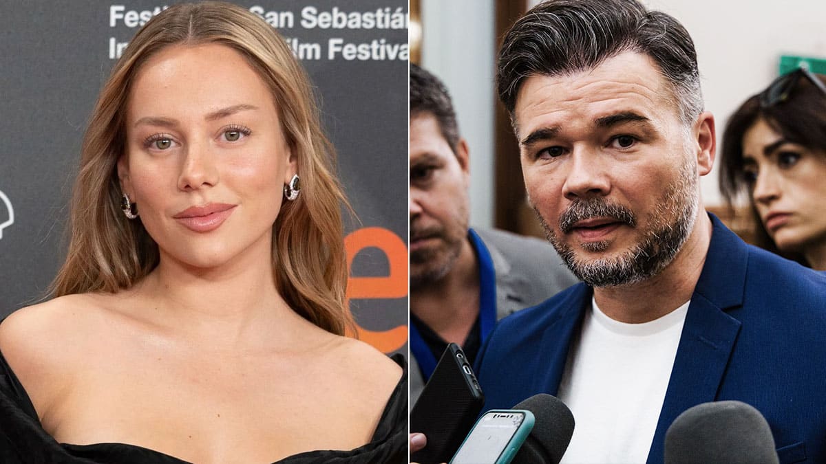 La actriz Ester Expósito y el diputado Gabriel Rufián