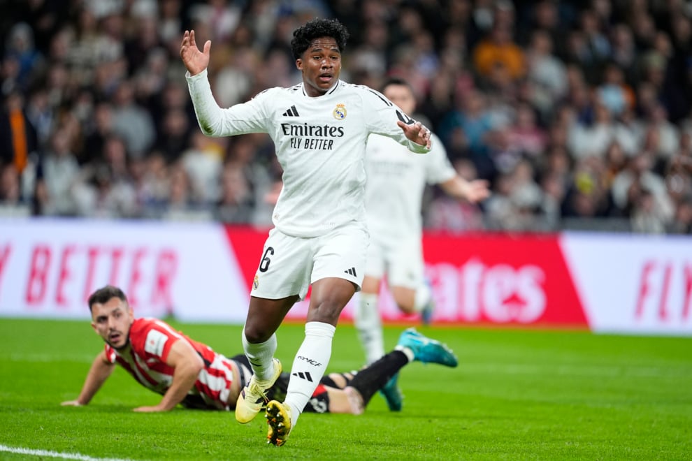 Endrick en un partido durante la temporada pasada